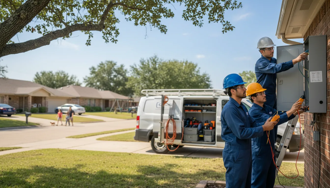 Certified electrician providing emergency electrical services in Lewis, IN